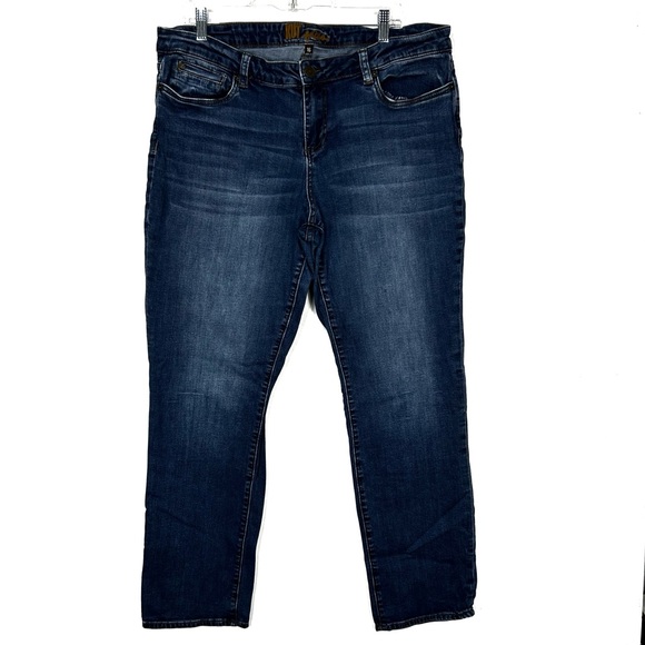 Kut from the Kloth Dark Blue Straight Leg Jeans 010 - Picture 1 of 8